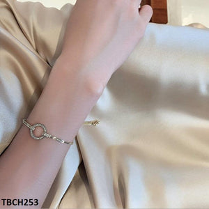Adjustable Gold Plated Round Hooks Bracelet